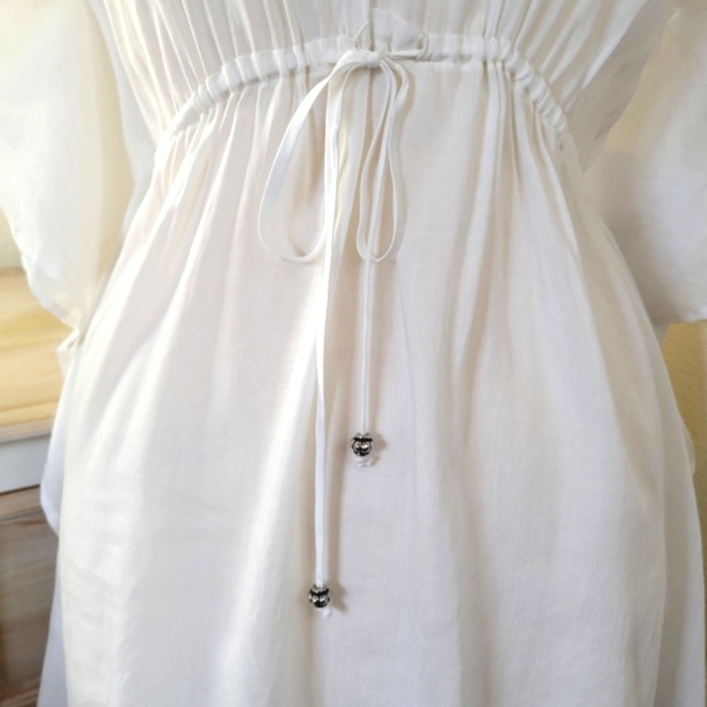 Fortune Swimwear White Swim Coverup S/M - Picture 3 of 4